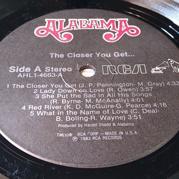 Alabama 'The Closer You Get' Vinyl Record - Picture 10 of 12